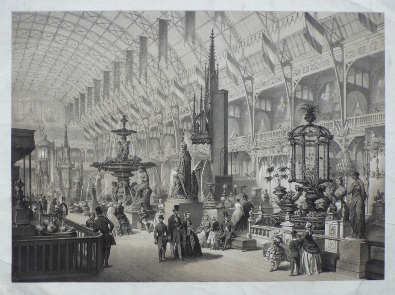 Lithograph - The Paris Exposition of 1855